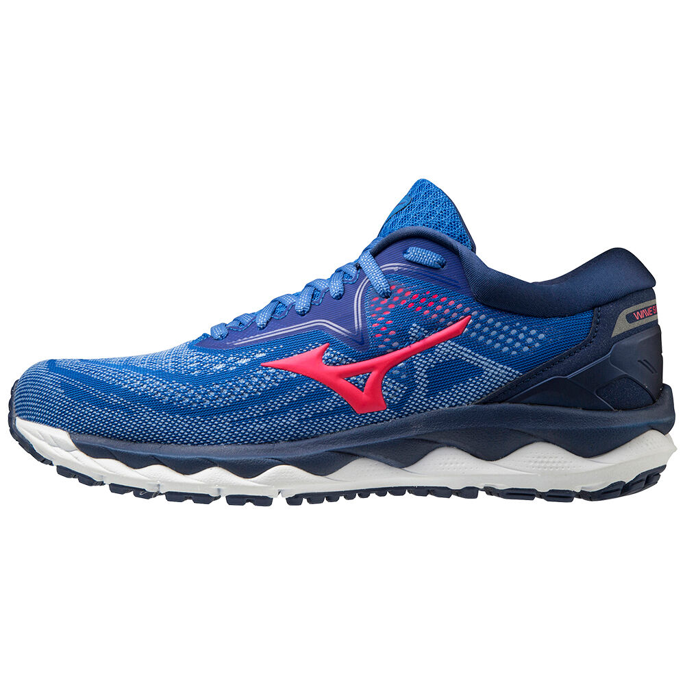 Mizuno Wave Sky 4 Női Futócipő Kék/Rózsaszín UCW650918